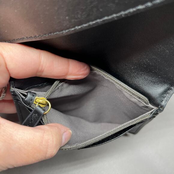 Fossil Passport Credit Card Zip Pocket Travel Accessory Leather Old Money - Picture 10 of 14